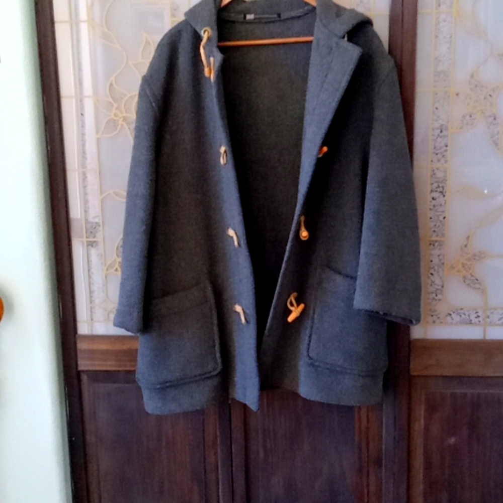 Vtg GLOVERALL Duffle JackeWool blend trench Unisex  / Womens size USA 12 Euro 40